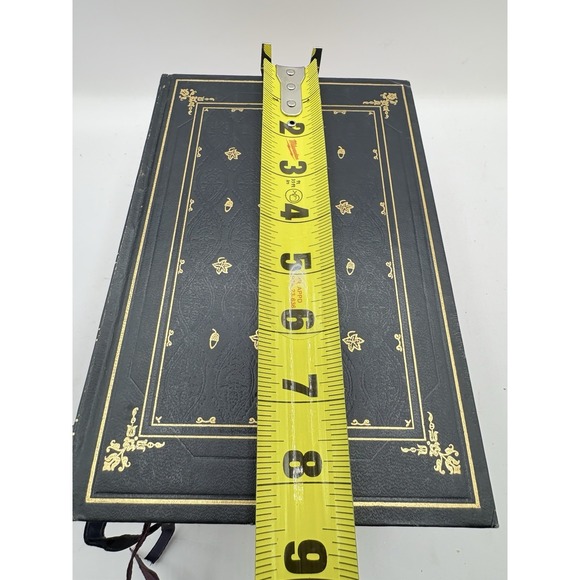 Decorative Vtg Book Set Faux Leather Dark Academia Navy Gold International Coll. - Picture 11 of 16